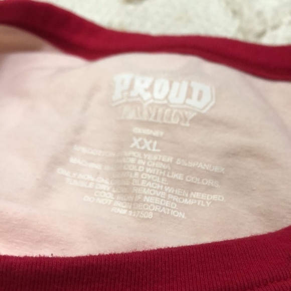 The Proud Family Penny Proud Raglan Cropped Boxy Short Sleeve Tee T-Shirt XL - Picture 8 of 8